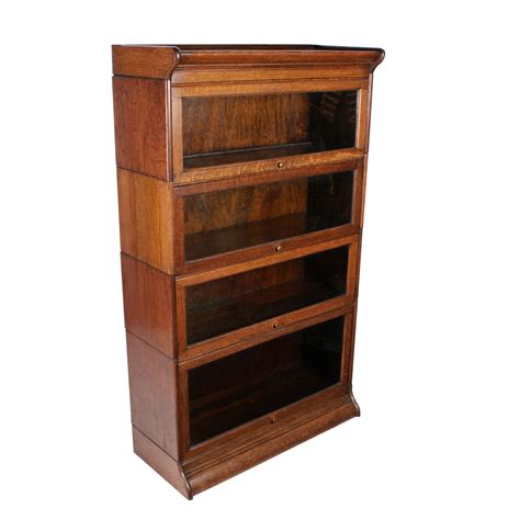 Antique Oak Stacking Bookcase Early 20th Century Bookcase Library