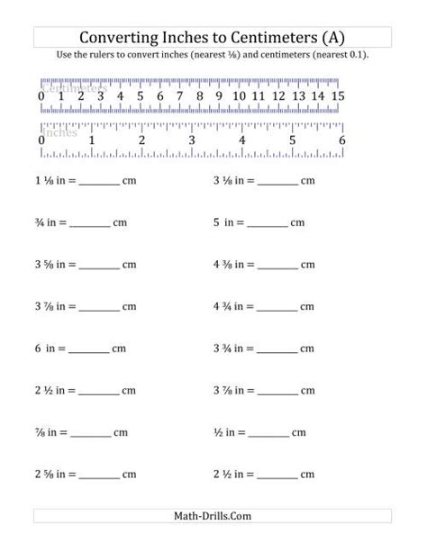 Decimal rulers can be based on any measuring system but are usually based on either the english measurement system inches (in) or the metric measurement system of millimeters (mm), centimeters (cm) and 'click here' to view how to read fractional rulers based on the english (inch) system. Converting Inches to Centimeters with a Ruler (A)