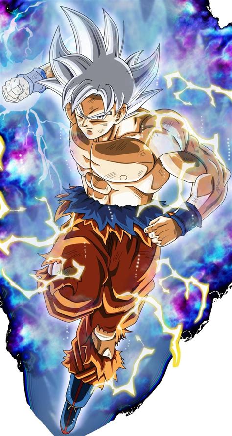 The Dragon Ball Character Is Flying Through The Air With His Arms Out