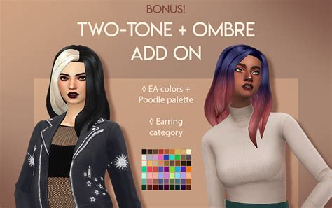 Sims 4 Two Tone Hair Color Cc All Free Fandomspot
