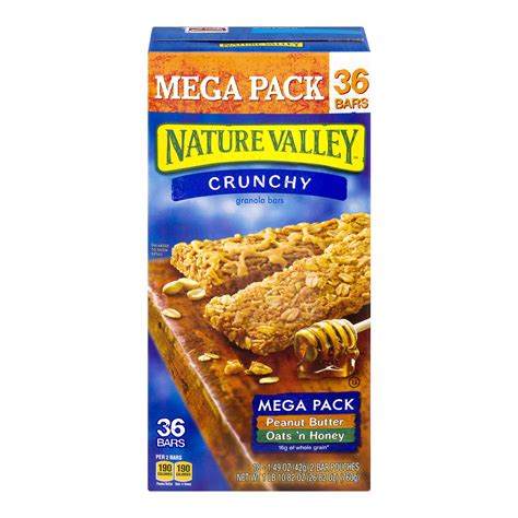 Nature Valley Granola And Butter Peanut Bars Oats N Honey 36 Bars