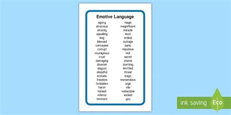 38 Top Emotive Language Teaching Resources
