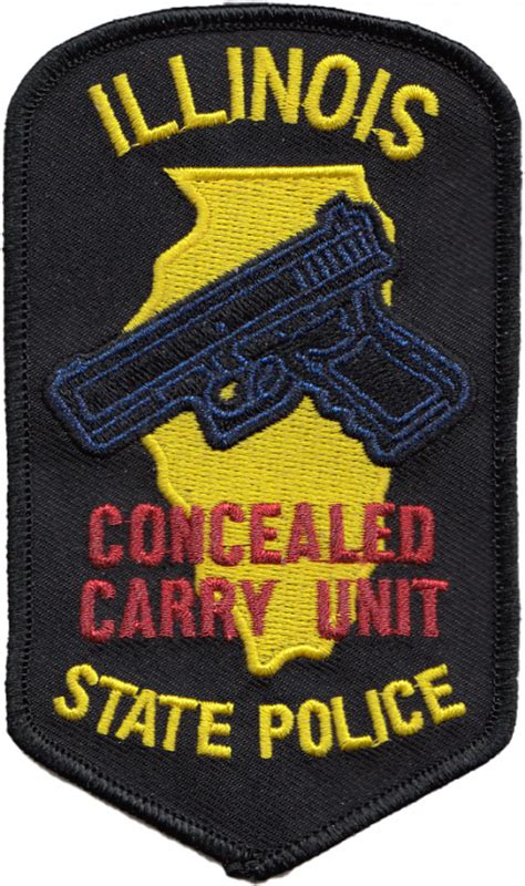 Illinois State Police Shoulder Patch Concealed Carry Unit Chicago