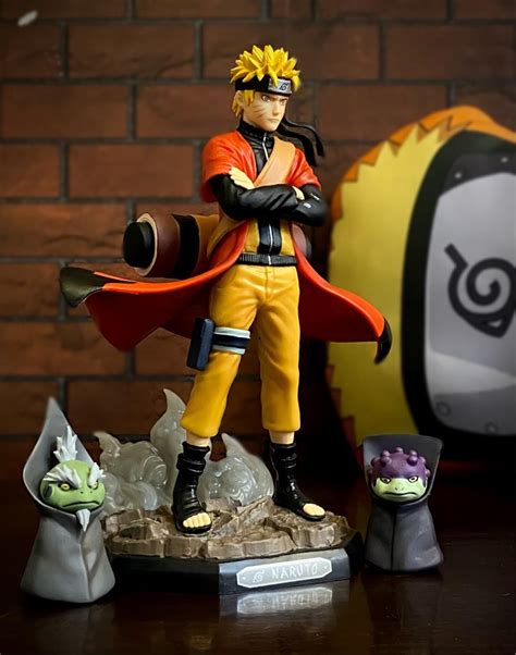 Estátua Naruto Modo Sabio Sennin Base Com Led Naruto Shippuden Anime
