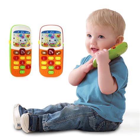 Infant Babytoy Baby Electronic Musical Toy Phone Mini Cute Kids Mobile