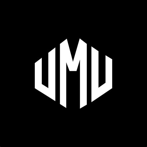 Diseño De Logotipo De Letra Umu Con Forma De Polígono Umu Polígono Y
