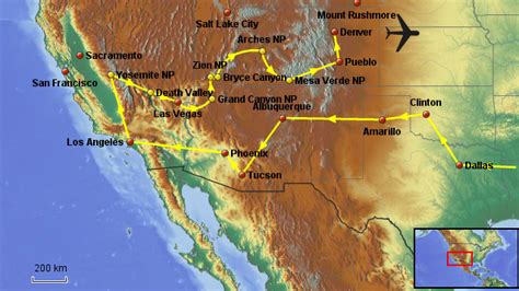 Stepmap Usa Südwest Landkarte Für Nordamerika