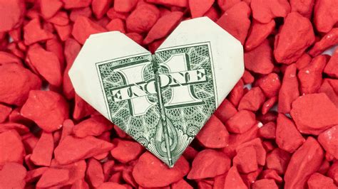 Money Origami Heart ️ Easy Dollar Heart Folding Instructions Youtube