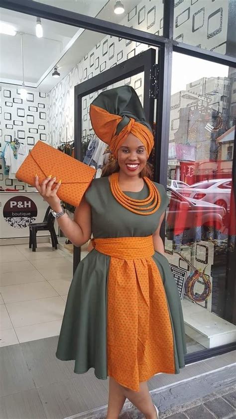 Latest Shweshwe Dresses For 2019 African10