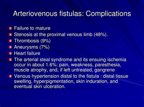PPT Vascular Access Complications During Dialysis II PowerPoint