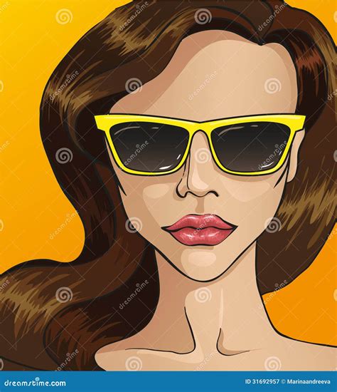 Women In Sunglasses Stock Vector Illustration Of Black 31692957