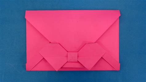 Envelope Making At Home From A Piece Of Square Paper Easy Origami