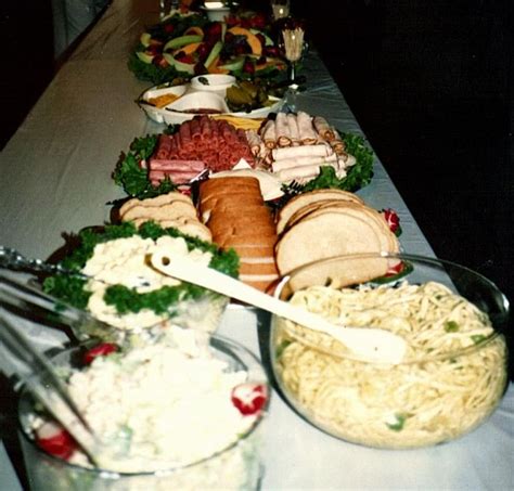 Potluck Or Salads And Sandwiches 50th Wedding Anniversary Party Food