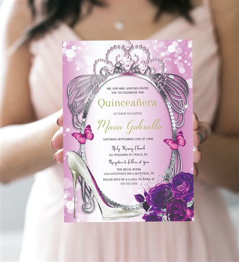 Invitacion De Quinceanera 1725 Hot Sex Picture