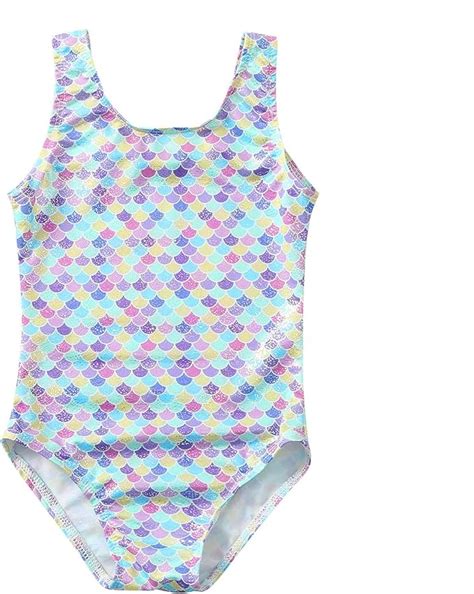Kids Girl Swimsuit Set One Pieces Irregular Tie Dye