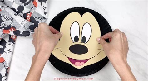 Minnie And Mickey Mouse Paper Plate Craft Free Template Paper Plate