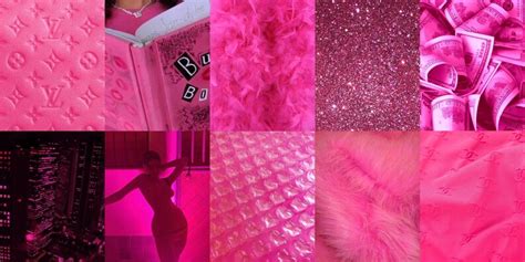 100 Piece Hot Pink Baddie Aesthetic Wall Collage Kit Etsy