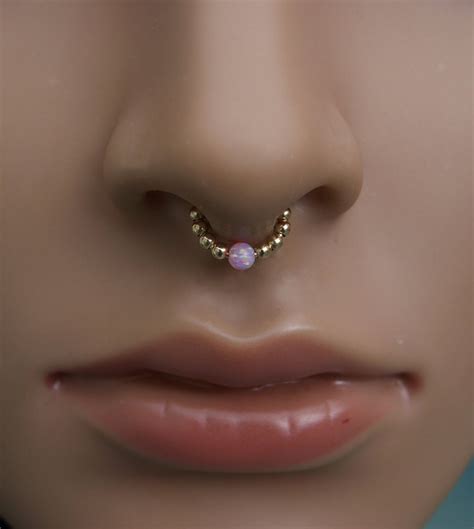Fake Septum Ring In Gold Or Silver Fake Nose Rings Septum Jewelry