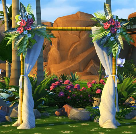 Fully Functional Wedding Arches At Soloriya Sims 4 Updates
