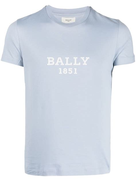 Bally Logo Print Cotton T Shirt Farfetch