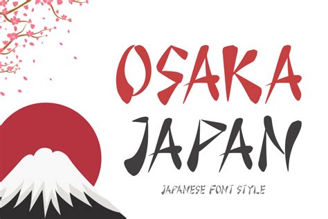Osaka Japan Font · 1001 Fonts