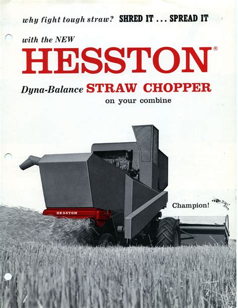 Hesston Product Flyer Kansas Memory Kansas Historical Society