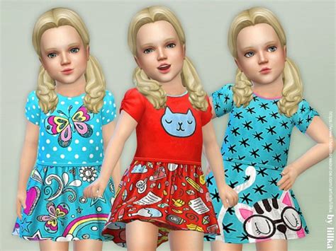The Sims Resource Toddler Dresses Collection P92 By Lillka • Sims 4