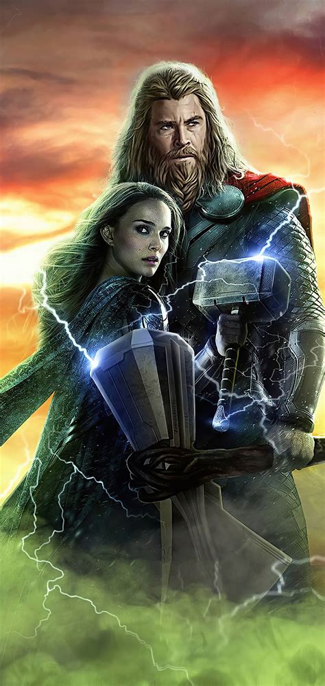 1080x2280 Thor Love And Thunder Artwork One Plus 6huawei P20honor