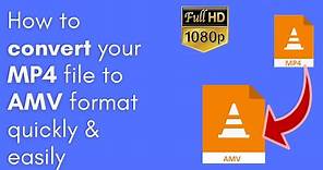 How to convert MP4 file(s) to AMV format quickly & easily in November 2020 (PC & Mac)