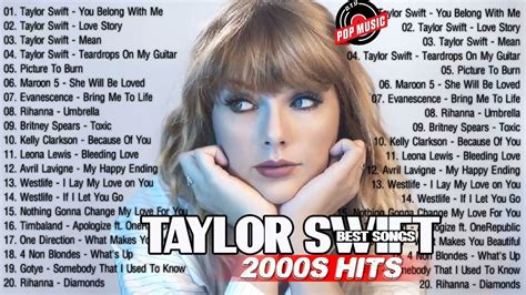 The Very Best Of Taylor Swift Non Stop Playlist Youtube Music