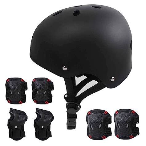 Kids Protective Gear Set Age 4 10 Adjustable Helmet Knee Pads