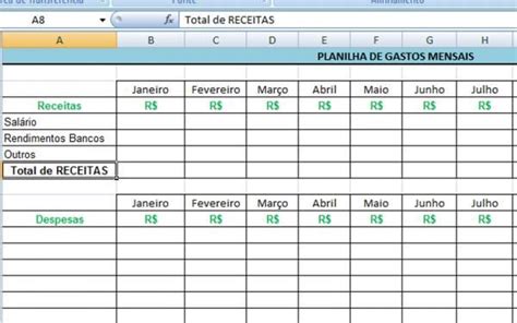 Como Criar Planilhas No Excel 6 Passos Planilha De Orçamento