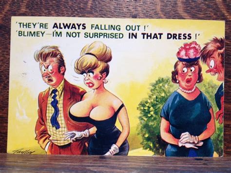 Saucy Seaside Postcard Comic Series Bamforth No 2533 Funny Cartoon Pictures Funny