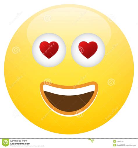 Emoticon Smiley Face Love Royalty Free Stock Images