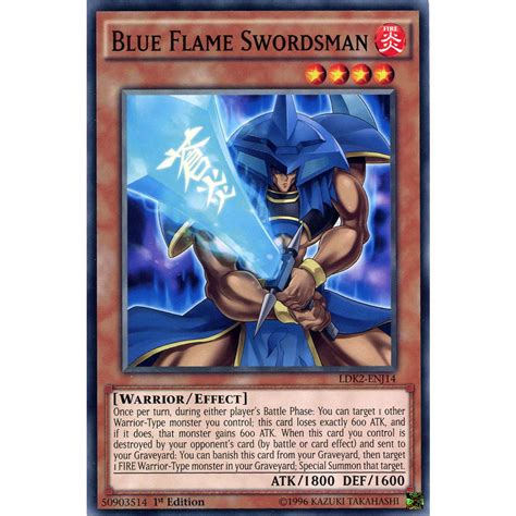 Blue Flame Swordsman Ldk2 Enj14 Yu Gi Oh Card