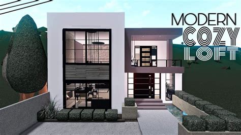 Bloxburg Modern Cozy Loft House 🤍 Youtube