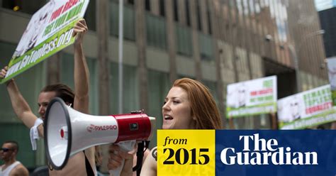 Topless Protesters March Through Manhattan In Call For Equality New