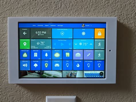That's because it is neither. Android Tablet Home Automation Dashboard