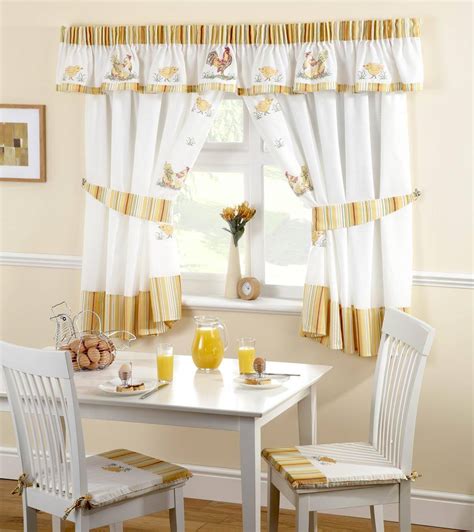 Ivory lace sheer curtain valance and tier 3 piece kitchen cafe curtains rooster kitchen curtain panel halloween easter tulle door curtain rod pocket short drapes voile window treatment set. 20 Useful Ideas Of Rooster Kitchen Curtains As Part Of ...
