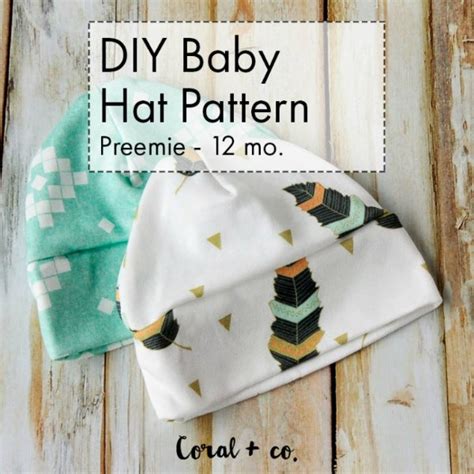 Baby Knit Hat Sewing Pattern Free Preemie 12mths Sew Modern Kids