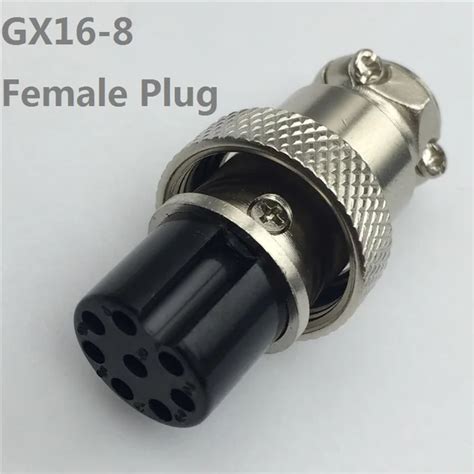 1pcs Gx16 8 Pin Female Circular Aviation Plug Diameter 16mm Wire Panel Connector L86 Free