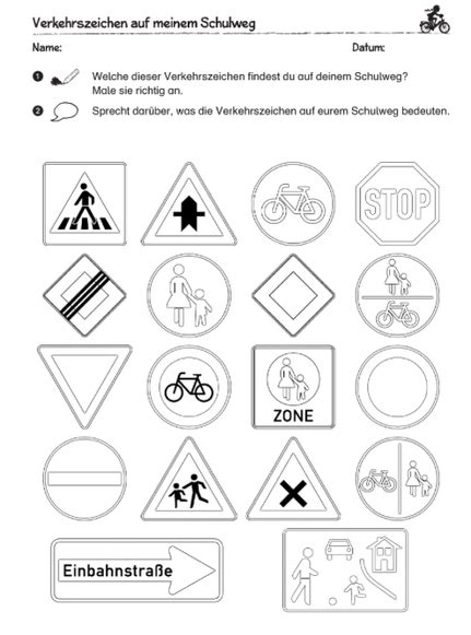 Verkehrszeichen grundschule zum ausdrucken kostenlos. Regeln und Verkehrsschilder - vs-verkehrs Webseite!