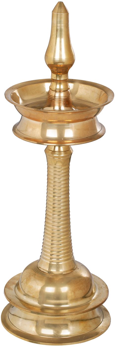 23 Traditional Lamp From Kerala Vilakku In Brass Handmade Made
