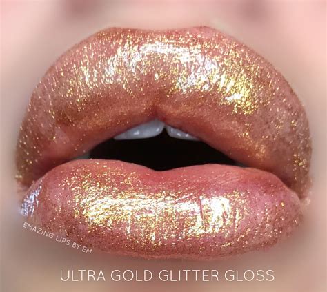 Ultra Gold Glitter Gloss Gold Glitter Gloss Lipsense Glitter Gloss