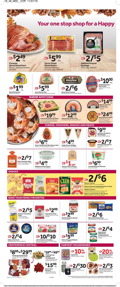 A turkey, cranberry, and stuffing sandwich. Stop and Shop - Thanksgiving Ad 2019 Current weekly ad 11/22 - 11/28/2019 6 - frequent-ads.com