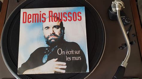 Demis Roussos On écrit Sur Les Murs Vinyl 45 Tours 1989 Youtube