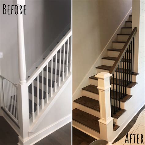 We Were Able To Give This Stairwell A Whole New Look By Removing The