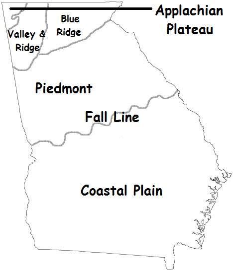 5 Georgia Regions Worksheet | SubCategories and Files | Teaching social