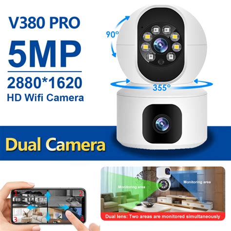 Buy 1 Take 1 Dual Lens Cctv Camera Connect Cellphone V380 Pro Cctv