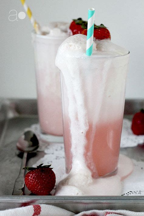 Strawberry Soda Floats Drink Recipes Nonalcoholic Soda Floats Yummy